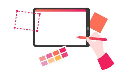 タブレットのイラスト